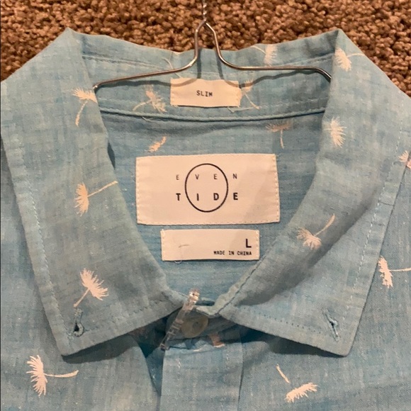 Even Tide Dandelion SS Button Down - Picture 2 of 3
